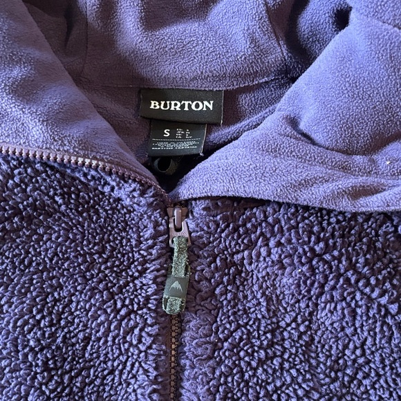 Burton Small women’s Purple Fleece/teddy/sherpa Zip-Up Jacket - Picture 3 of 5